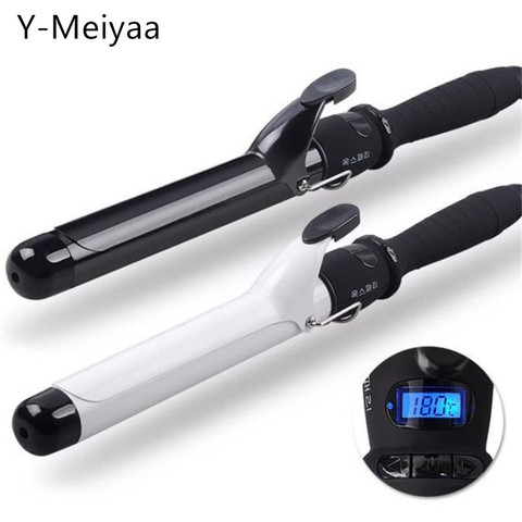 Professional Ceramic Hair Curler LED Digital Temperature Display Curling Iron Roller Curls Wand Waver Hair Styling Tool 20#122 ► Photo 1/6