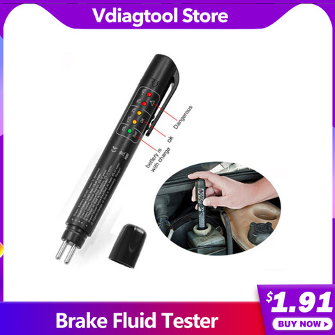 Brake fluid Brake Oil Testing Pen Brake Fluid Tester Check Brake Fluid Liquid LED Display Testing Mositure Car Accessories ► Photo 1/6