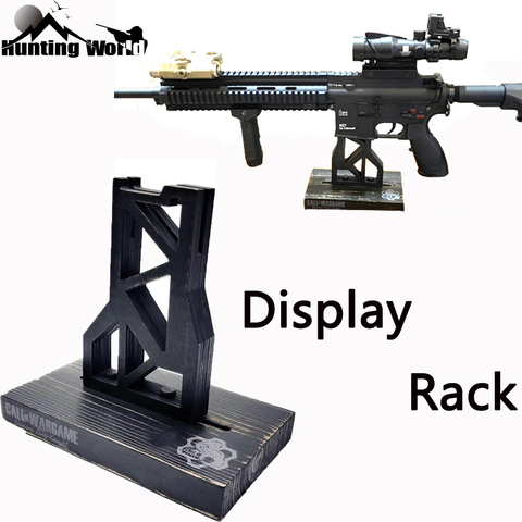 Tactical Wood Display Rifle Stand Gun Rack Holder Bench AR15 Rest Stand Tool for Hunting Airsoft Paintball Dropshipping ► Photo 1/6