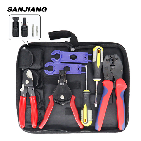 LY-2546B Kit Photovoltaic Crimping Pliers Capacity 2.5/4/6mm² Connectors Group Solar Multi-Contact 4 Tool Set Wire stripper ► Photo 1/6