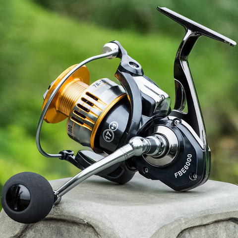 Best 17+1BB Metal Spinning Reel Bait Lure Casting Fishing Reels Saltwater Freshwater Bass Carp Trout Sea Wheel Rod Tackle ► Photo 1/6