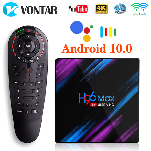 H96 Max RK3318 Smart TV Box with Android 9.0 - 4GB RAM, 64GB ROM