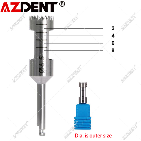 1 PC Dental Implant Bone Trephine Drill  Instrument ( Dia is outer-size ) ► Photo 1/6
