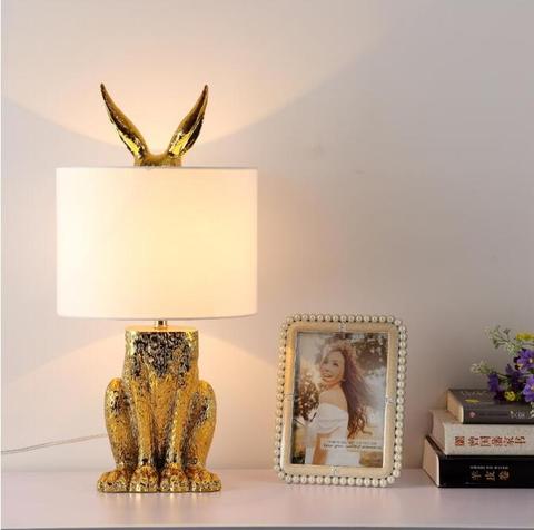 Modern Masked Rabbit Resin Table Lamps Retro Industrial Desk Lights for Bedroom Bedside Study Restaurant Decorative Lights ► Photo 1/6