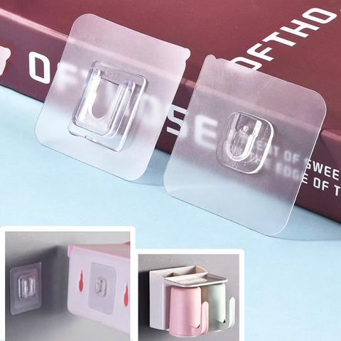 Transparent Double Sided Adhesive Wall Hooks Wall Hanger Suction