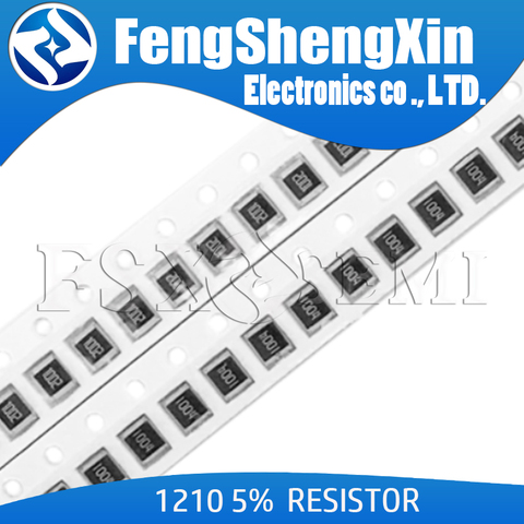 200pcs 1/4W 1210 smd chip resistor resistors 0R-10M 1/2W 100R 220R 330R 300R 470R ► Photo 1/1