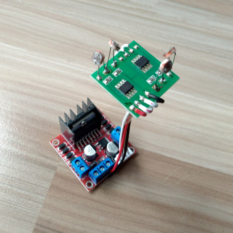 dykb Dual Axis Solar Tracker  Sensor + L298N Motor Drive board automatic tracking ► Photo 1/3