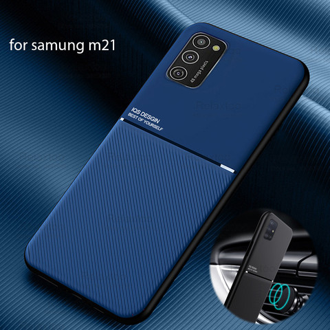 matte cover For samsung m21 case magnetic car holder phone case For samsung galaxy m21 2022 sm-215F m 21 6.4inch phone cover ► Photo 1/6