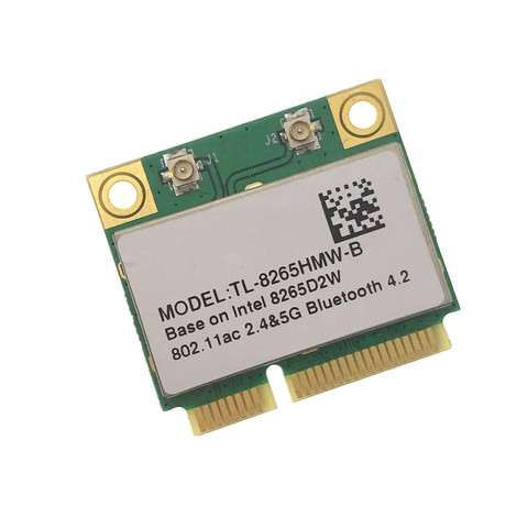 New Dual Band Wireless-AC 8265 7265 Intel IT-7265HMW 8265D2W 7265D2W 2.4G/5Ghz 802.11ac 867Mbps Bluetooth 4.0 MINI PCI-E Card ► Photo 1/5