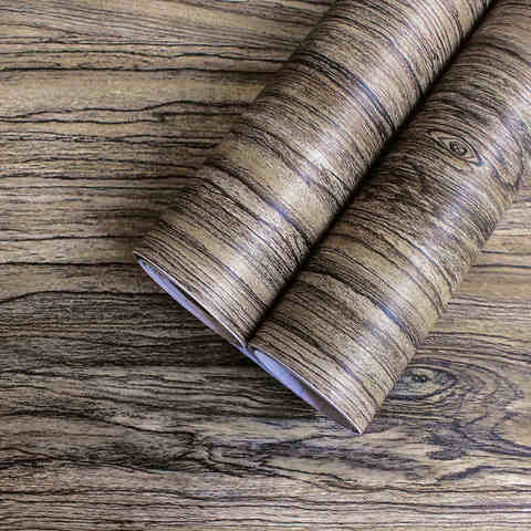 Peel And Stick Wallpaper - Decorative Self Adhesive Vinyl Film Wood Grain Wallpaper For Furniture Cabinet Countertop Shelf Paper ► Photo 1/6