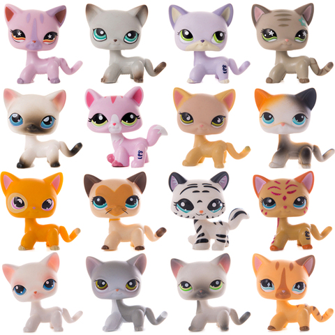 Original LPS Cat Little Pet Shop Old Standing Shorthair Kittens lot Collection Spaniel Dog Action Figure Model Dolls Toys Gifts ► Photo 1/6