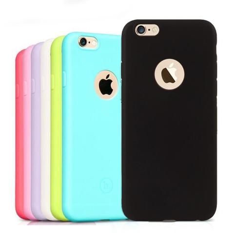 Silicon Case For iPhone 6 6s 7 8 Plus 6sPlus 7Plus 8Plus SE 2022 iphone 11 12 Pro X XS MAX XR Gel Cell Phone Cover Casing Coque ► Photo 1/6