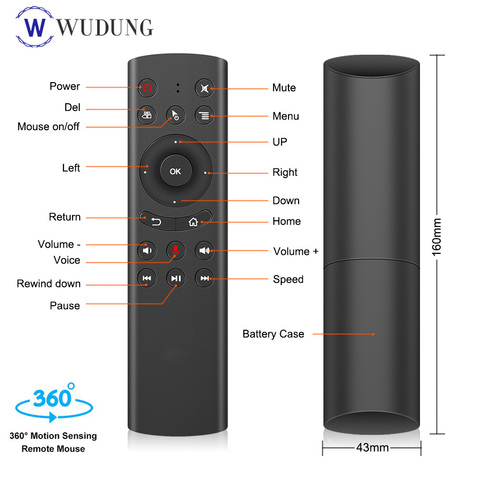 G20S For Android TV 2.4G Wireless Voice Remote Control Mini Smart Kyeboard Sensing Air Mouse Google Microphone with IR Learning ► Photo 1/4