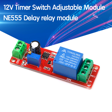 DC 12V Timer Delay Relay Shield Module NE555 Timer Switch Adjustable Controller Module 0 to 10 Second 0~10S Car Oscillator ► Photo 1/6