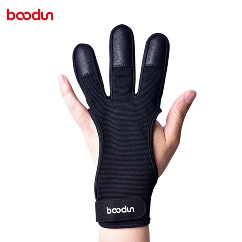 Buy Online 1 Pcs Archery Gloves 3 Fingers Anti Slip Breathable Archery Guard Hand Finger Protection Shooting Gloves For Left Right Hand Alitools
