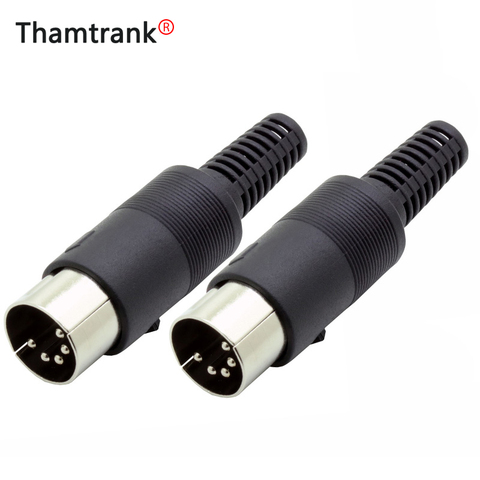 10pcs/lot 5 Pin DIN Male Connector 5 Pin DIN Plug Jack with Plastic Handle Keyboard Cable Connector Adapter  Wholesales ► Photo 1/6