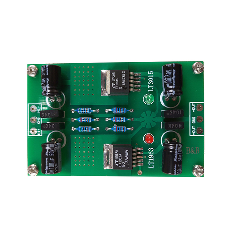 LT1963A LT3015  positive and negative voltage DC-DC precision low noise linear regulated power supply for Preamp DAC ► Photo 1/6