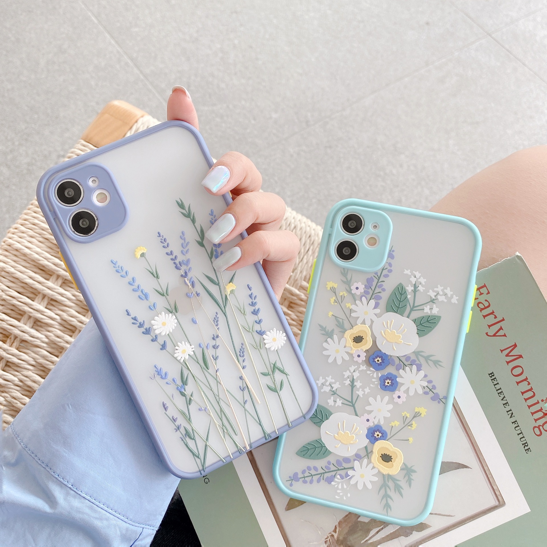 Price History Review On Luxury 3d Relief Flower Case For Iphone 12 Mini 11 Pro Max X Xr Xs Max 7 8 Plus Soft Bumper Transparent Matte Pc Back Cover