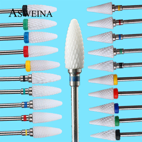 Ceramic Nail Drill Bits Milling Cutter For Nail Manicure Drill Electric Burr Nails Accessories Files All For Manicure Promotion ► Photo 1/6