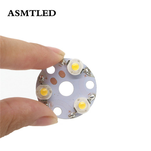 1Pcs 3W 5W 7W 35mil LED Chip Beads With 23mm 30mm 48mm Round PCB White/Warm white Led Cree Flashlight Car Light Diode Power Chip ► Photo 1/6