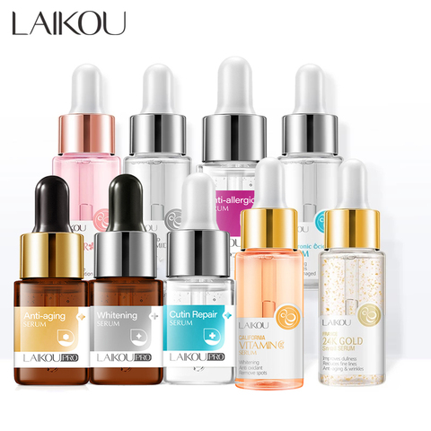 LAIKOU Serum Japan Sakura Essence Anti-Aging Hyaluronic Acid Pure 24K Gold Whitening Vitamin C Face Serum Face Skin Care Korea ► Photo 1/6