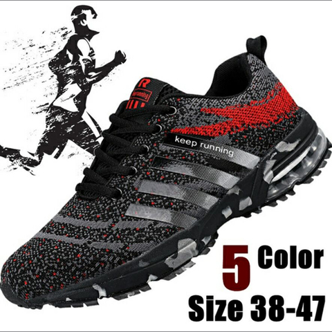 2022 New Men Running Shoes Breathable Outdoor Sports Cushion Shoes Lightweight Sneakers Comfortable Athletic Training Footwear ► Photo 1/1