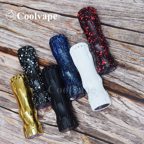 coolvape overlord mod Vaporizer brass Mechanical Mod titan x mod e-cigarette 18650/20700/21700 battery 24mm vape ► Photo 1/6