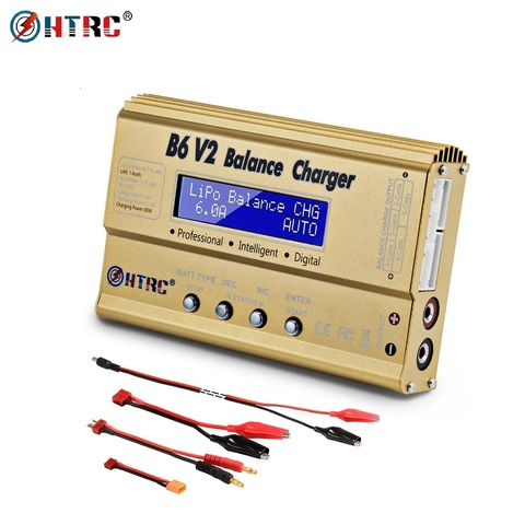 HTRC iMax B6 V2 LiPo Charger 80W LED Balance Discharger for Lipo Li-ion LiFe NiCd NiMH LiHV PB Battery Balance Charger ► Photo 1/6