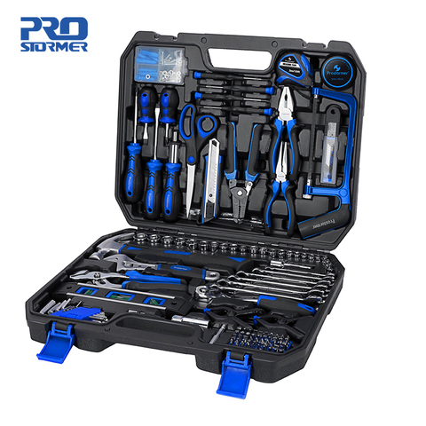 PROSTORMER 210 Pcs Ratchet Wrench Hand Tools Set Combination Socket Adapter Kit Spanner Set General Household Wrench Set Tool ► Photo 1/6