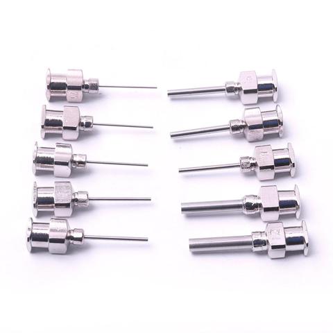10 PCS Stainless Steel Dispensing Adhesive Syringe Needle Suitable for Large Space Precision Dispensing Equipment 12G to 26G ► Photo 1/4