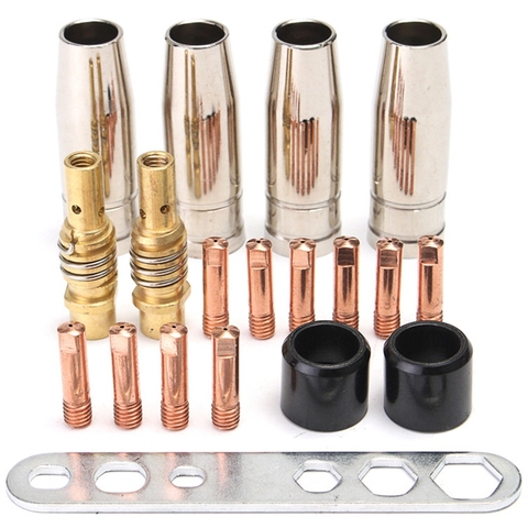 19Pcs Welding Torch Nozzle Part Kit Conical Nozzle Sleeve Rod Tool Set for Binzel 15Ak Welder Accessories ► Photo 1/6