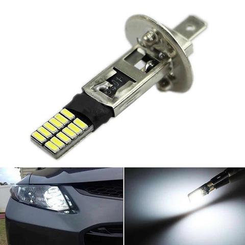 6500K 12V HID Xenon White 24-SMD H1 LED Car Replacement Bulb Headlight Fog Light ► Photo 1/6