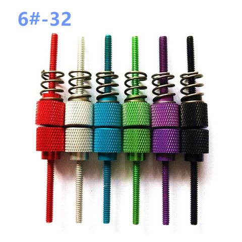 6#-32 Aluminum Alloy Spring Non-Slip Screws Hand Screw Knurling Thumb Screws Colourful For Computer Water Cooling Graphics Card ► Photo 1/4