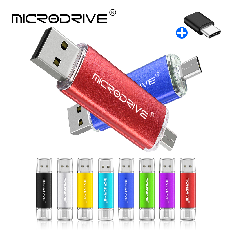 Afskedigelse med uret syndrom Multicolor 3 IN 1 type c OTG USB Flash Drive 64gb 128gb Pen Drive 16gb 32gb Pendrive  usb 2.0 for Smart Phone Micro USB Stick - Price history & Review |  AliExpress