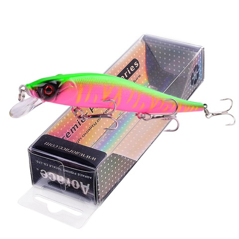 14g 12cm 2 Beads Weight Transfer 2 Bead in Head for Twitch Easy Long Casting Tiny Wobble Sinking Minnow Fishing Lure with box ► Photo 1/6