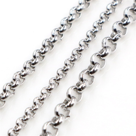 5 Meters/Lot Never Fade Stainless Steel BL O Style Necklace Chains For DIY Jewelry Findings Making Materials Handmade Supplies ► Photo 1/4