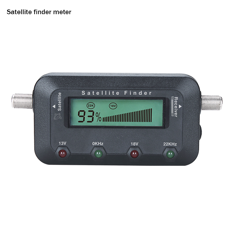 Digital Satellite Finder Meter With LCD Display - Signal Meter With Compass For Dish Alignment