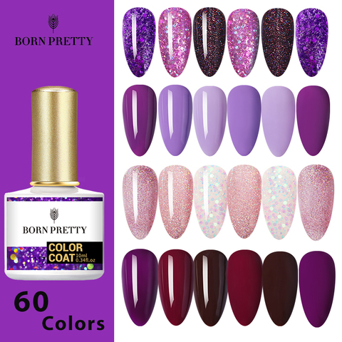 BORN PRETTY 60Colors Gel Nail Polish 10ml  Nail ColorSoak Off UV Gel Glitter Semi-Permanant Base Top Coat Nail Art Varnish ► Photo 1/6