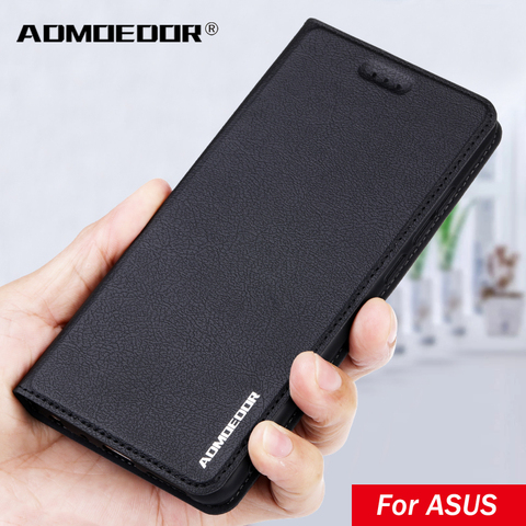 for Asus Zenfone Max Pro M1 M2 zb601kl zb602kl ZB555KL ZB570TL 5 5z ZS620KL ZE620KL zb633kl zb631kl Leather flip cover back case ► Photo 1/6