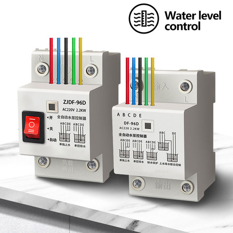 DF-96ED Automatic Water Level Controller Switch 10A 220V Water tank Liquid Level Detection Sensor Water Pump Controller ► Photo 1/6