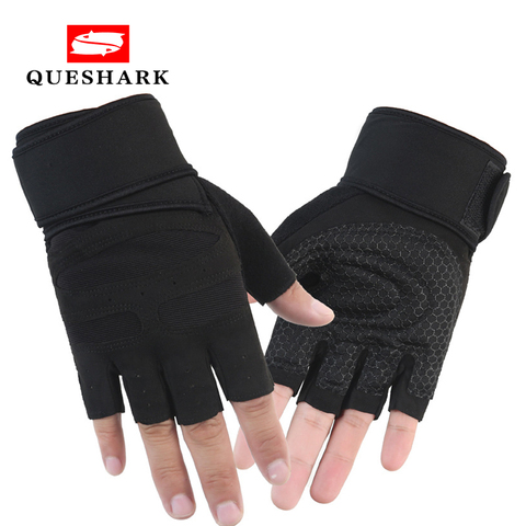 Half Finger Gym Gloves Heavyweight Sports Exercise Weight Lifting Gloves Body Building Training Sport Fitness Gloves ► Photo 1/6