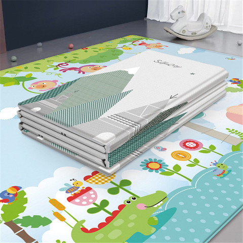 Foldable Children Crawling Mat Double-sided Waterproof Room Decor Soft Foam Kids Rug Carpet Large Baby Play Mat Puzzle Carpet ► Photo 1/6
