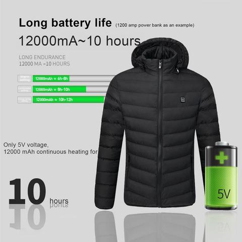 Electric Heating Vest Windproof Heating Jacket USB Warmth Riding Camping Fishing Fishing Heating Vest ► Photo 1/1