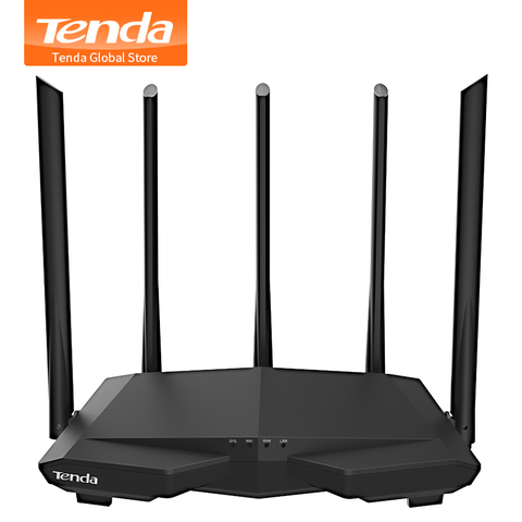 Multi-language Tenda AC7 AC1200 Router Dual-Band 2.4GHz 5GHz WiFi 1167Mbps WiFi High Gain 5 Antennas Network Extender RUSSIAN ► Photo 1/6