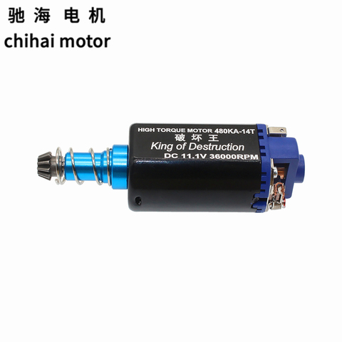 chihai motor CHF-480KA 14T DC 11.1V 36000RPM High speed carbon brush replacement motor for Airsoft AK PTS ACR G36 Ver2 Gearbox ► Photo 1/5
