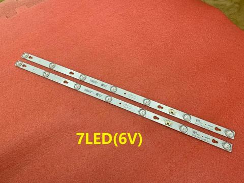 New 2 PCS 7LED 550mm LED Backlight strip for 32S3750 32HR330M07A2 V2 LVW320CSOT 32D700 HR-56613-12785 YHA-4C-LB320T-YHL ► Photo 1/6