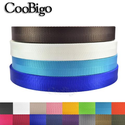5 Yards 25mm Width Herringbone Tape Nylon Webbing Ribbon Trim Binding Fabric for Craft Sewing Belt Watch Strap Pet Harness ► Photo 1/6