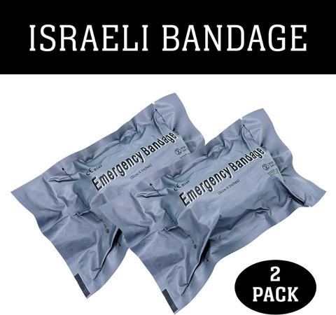 2 PACK  Israeli 4” / 6'' Emergency Compression Bandage Battle Dressing for First Aid Medical Trauma Survive Bandage ► Photo 1/6