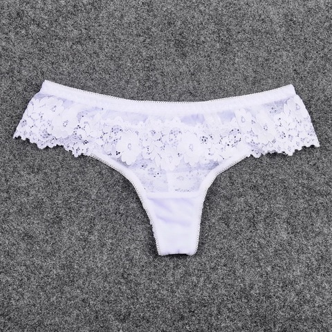 Rorychen Sexy Lace Underwear Women's Panties G String Bikini Thong Shorty Femme Lingerie Briefs Calcinhas Interior Plus Size ► Photo 1/6