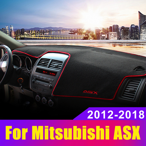 Car dashboard Avoid light pad Instrument platform desk cover Mats Carpets For Mitsubishi ASX 2012 2013 2014 2015 2016 2017 2022 ► Photo 1/6